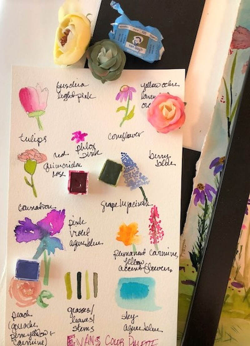 Sketches and Palette