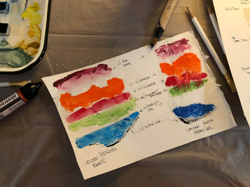 Study of paint effects on texture